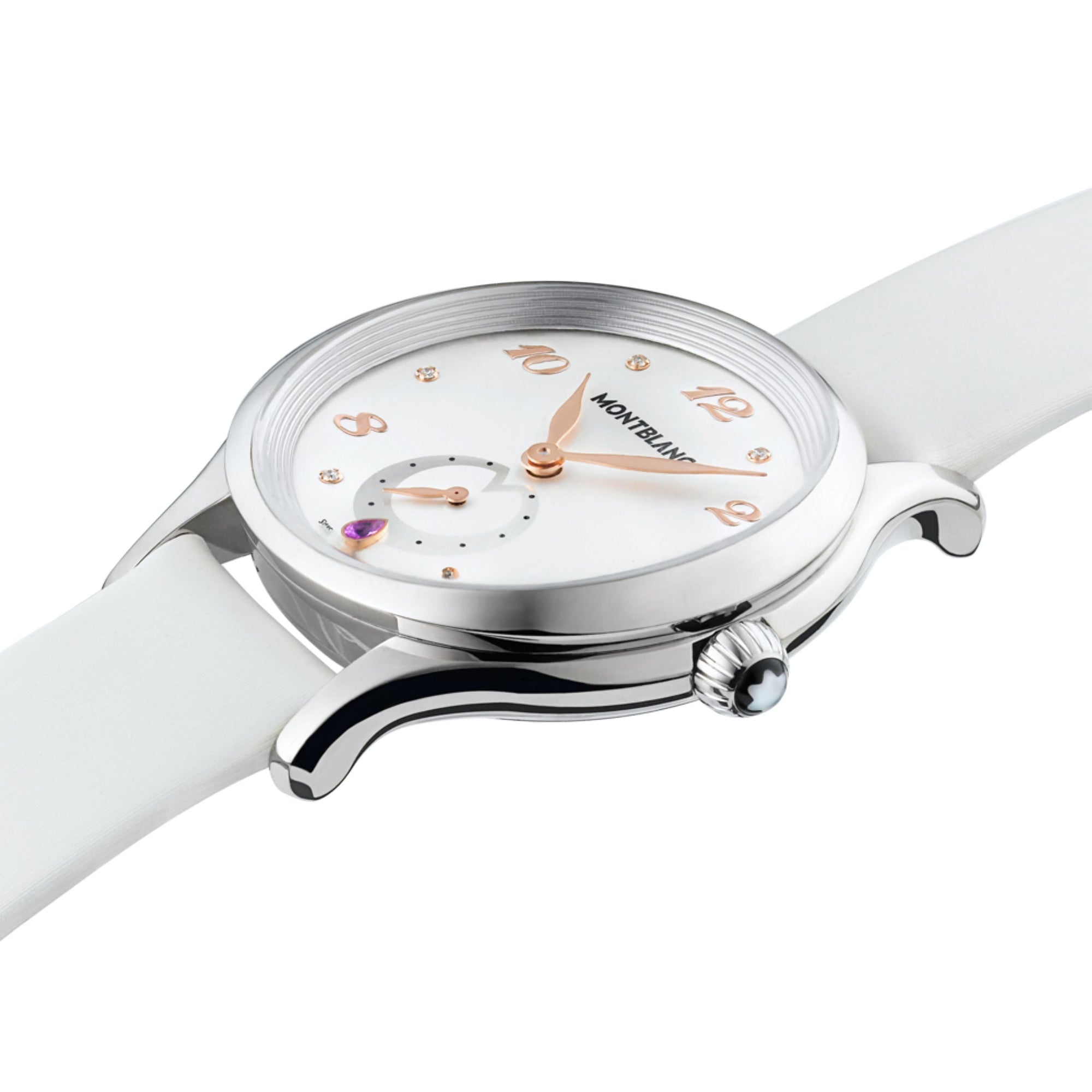 Montre Collection Princesse Grace de Monaco à diamants 34 mm - Blanc