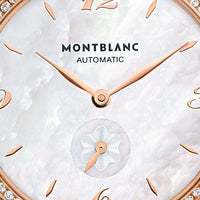 Montre Automatic Star Classique Lady à diamants 34 mm en or - Blanc