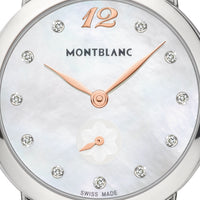Montre Star Classique Lady Small Second à diamants et alligator 30 mm - Blanc