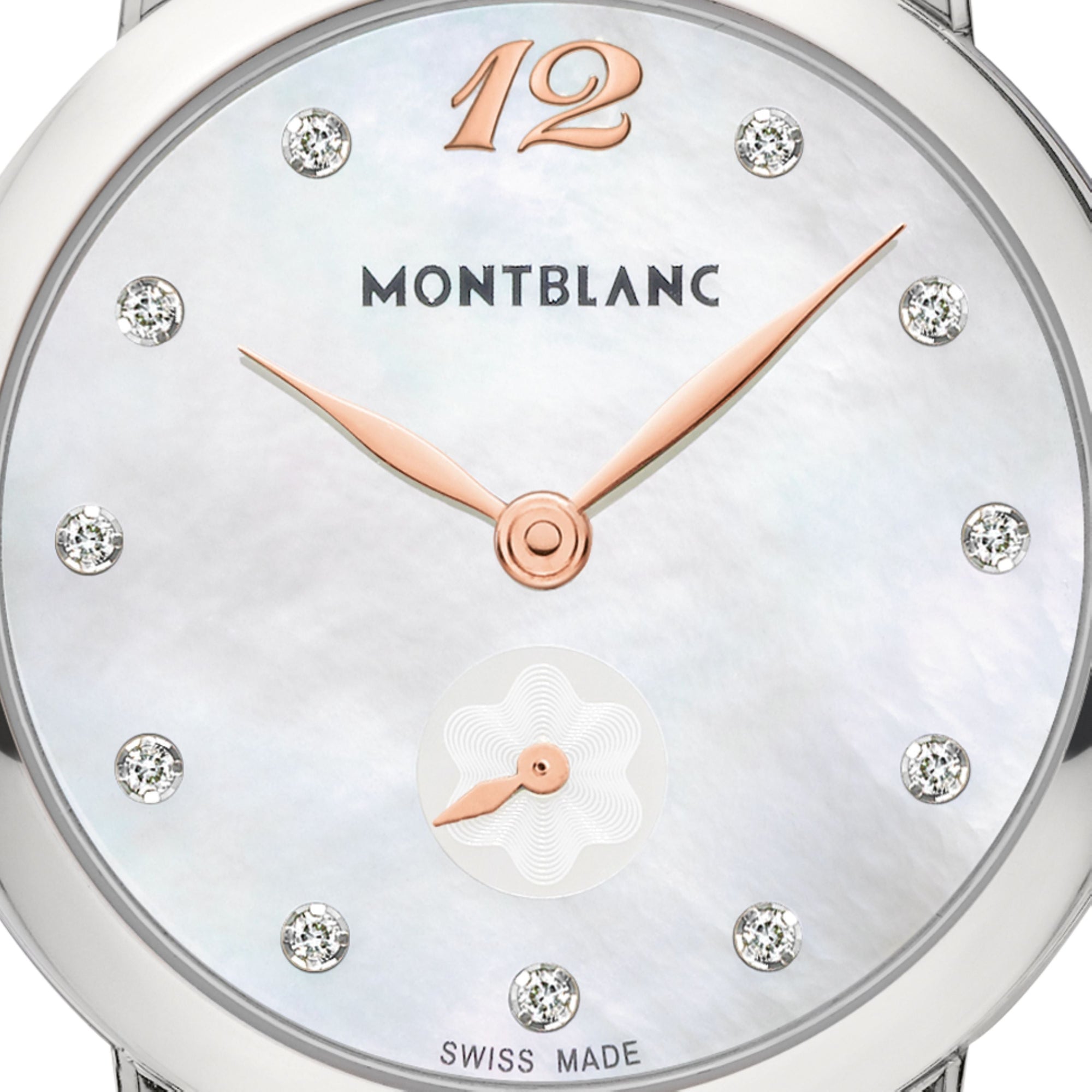 Montre Star Classique Lady Small Second à diamants et alligator 30 mm - Blanc