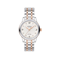 Montre Automatic Bohème Date 30 mm à diamants et or - Argent & Blanc