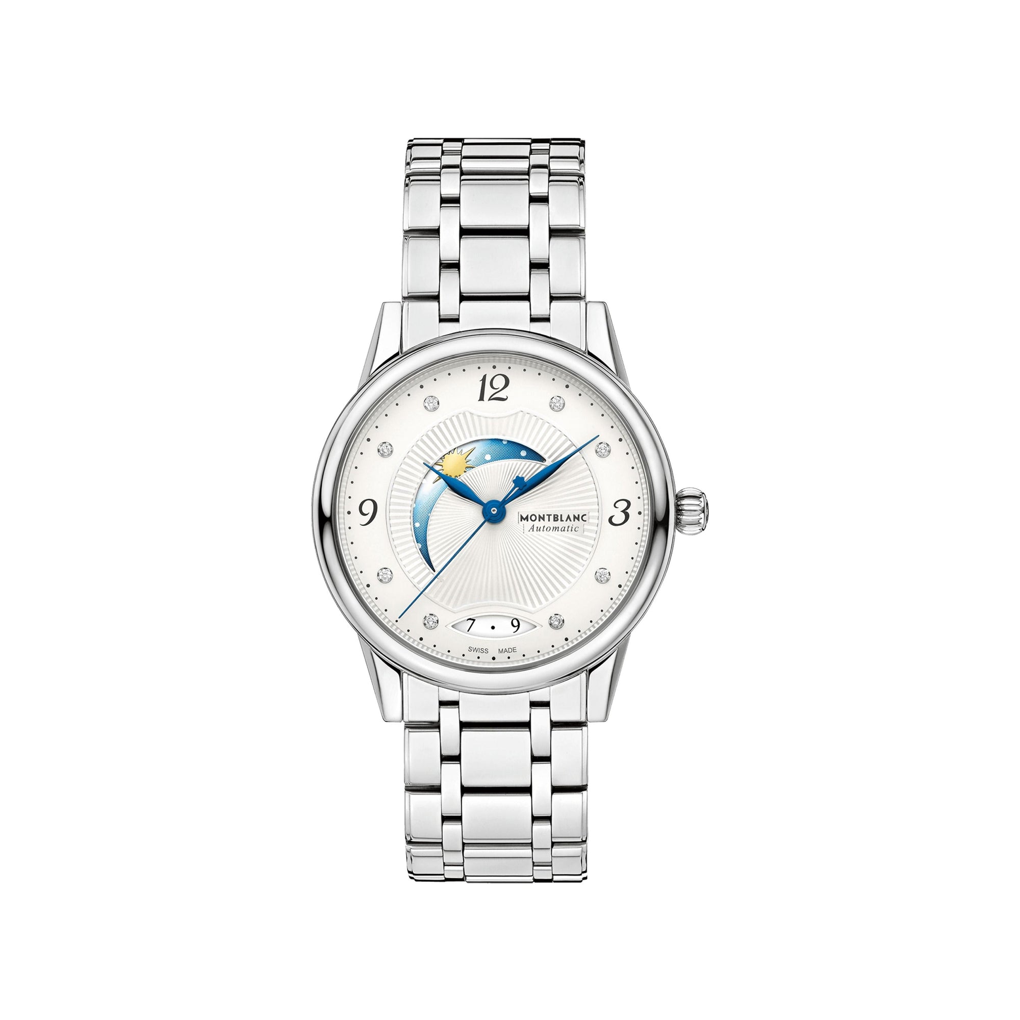 Montre Bohème Day & Night 34 mm à diamants de second choix - Argent & Blanc