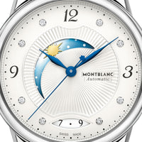 Montre Bohème Day & Night 34 mm à diamants - Argent & Blanc