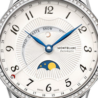 Montre Bohème Moongarden à diamants et alligator 36 mm - Noir
