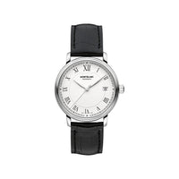 Montre Automatic Tradition Date 36 mm en alligator - Noir