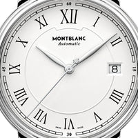 Montre Automatic Tradition Date 36 mm en alligator - Noir