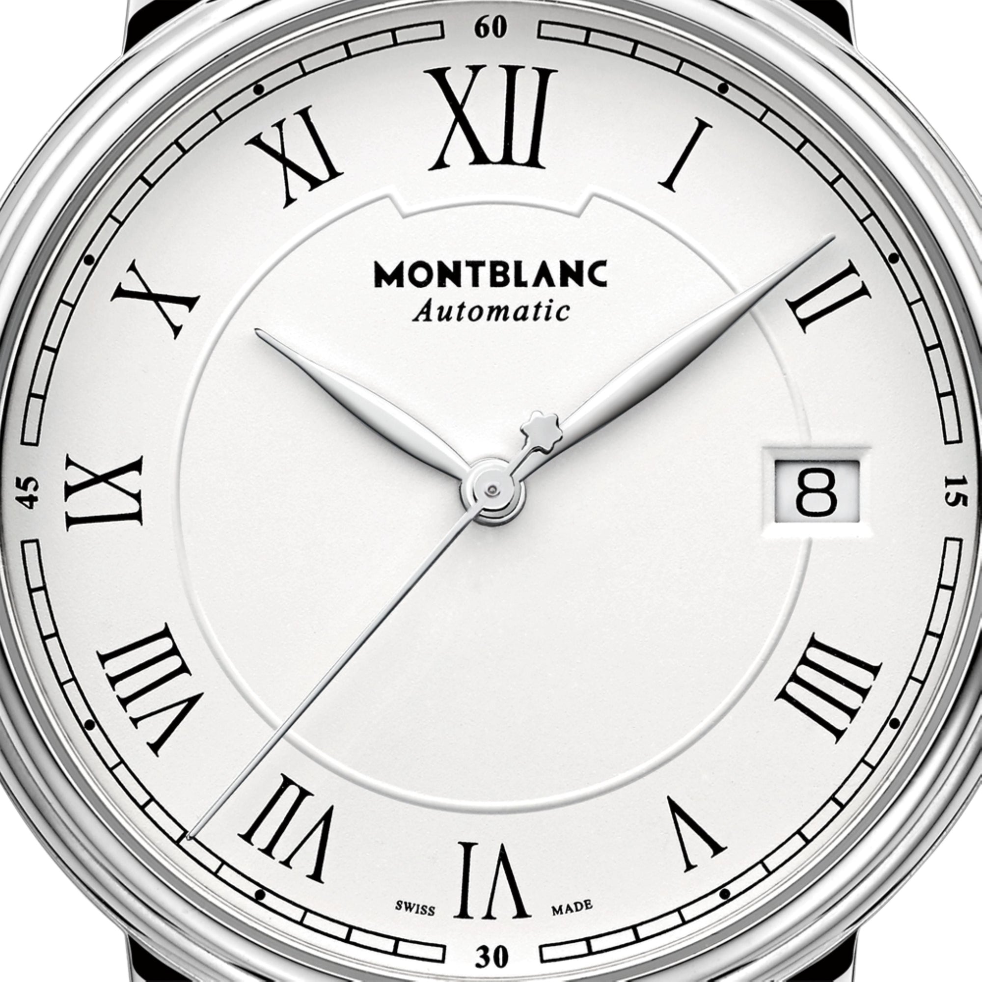 Montre Automatic Tradition Date 36 mm en alligator - Noir