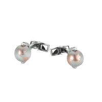 Boutons de manchette Heritage Spirit globes - Gris & Or rose