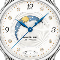 Montre Bohème Day & Night 30 mm à diamants - Argent & Blanc