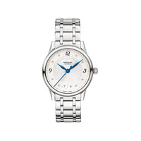 Montre Automatic Bohème Date 34 mm à diamants de second choix - Argent & Blanc