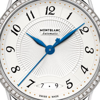 Montre Automatic Bohème Date 34 mm à diamants et alligator - Noir