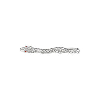 Pince à cravate motif serpent - Argent