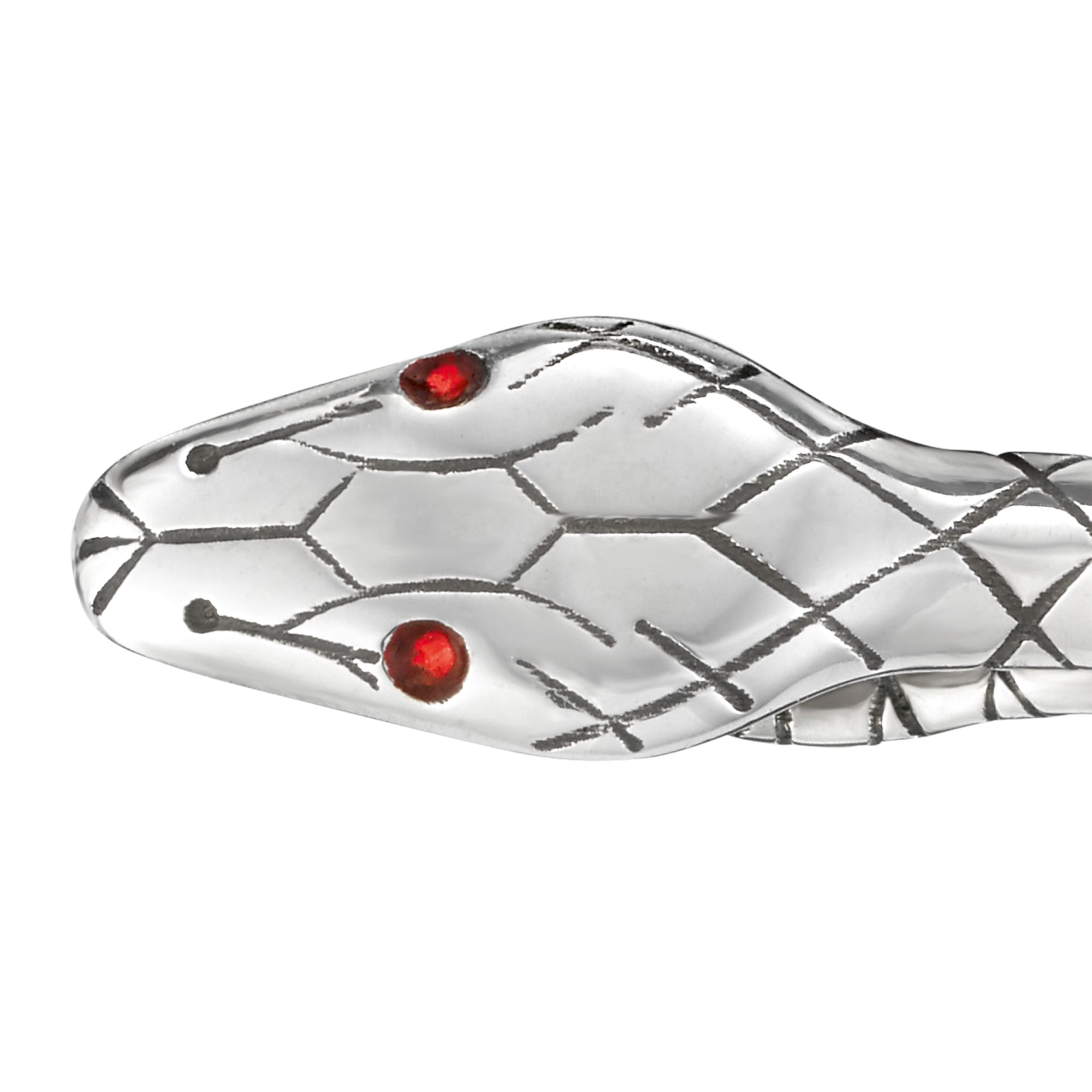 Pince à cravate motif serpent - Argent