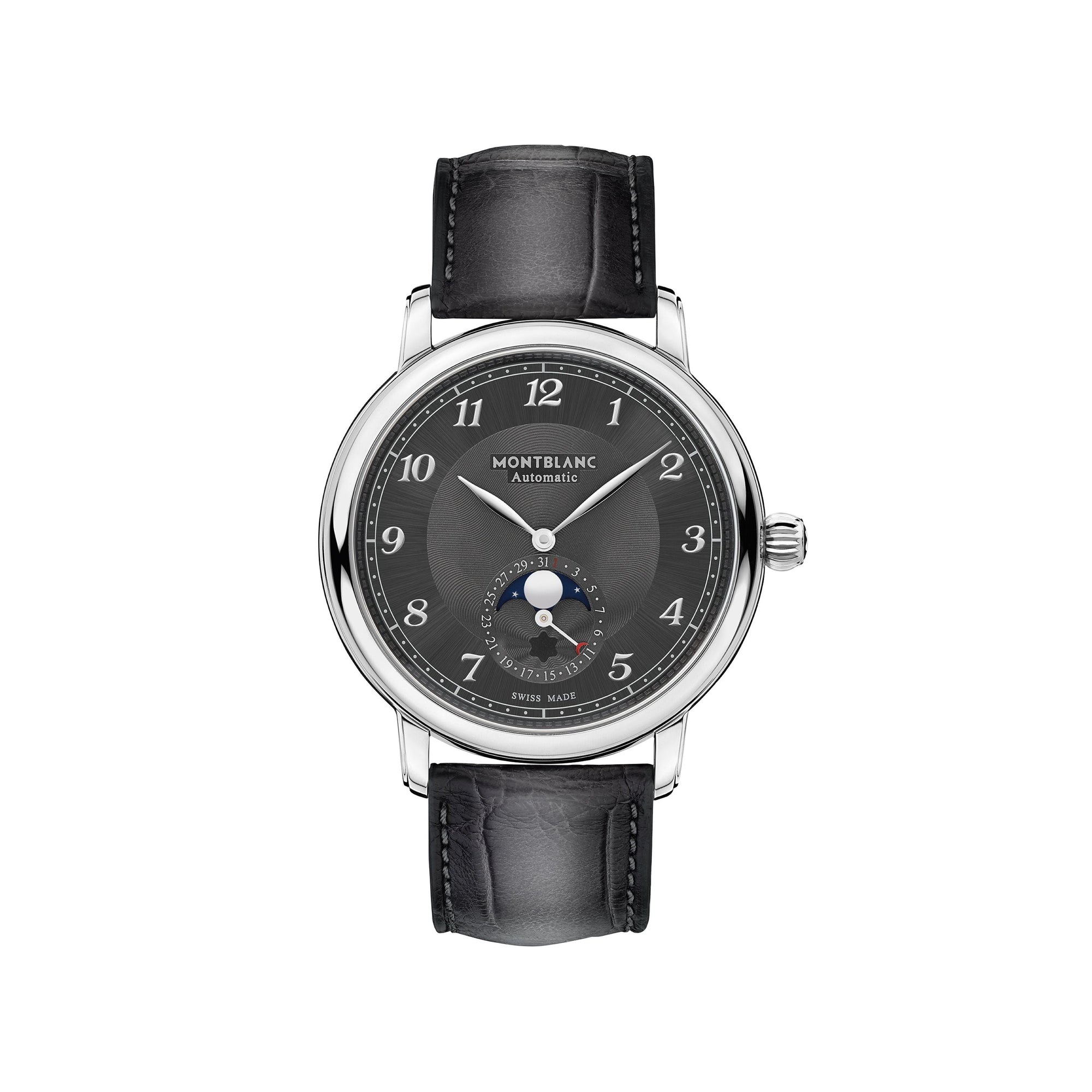 Montre Star Legacy Moonphase 42 mm en alligator de second choix - Gris