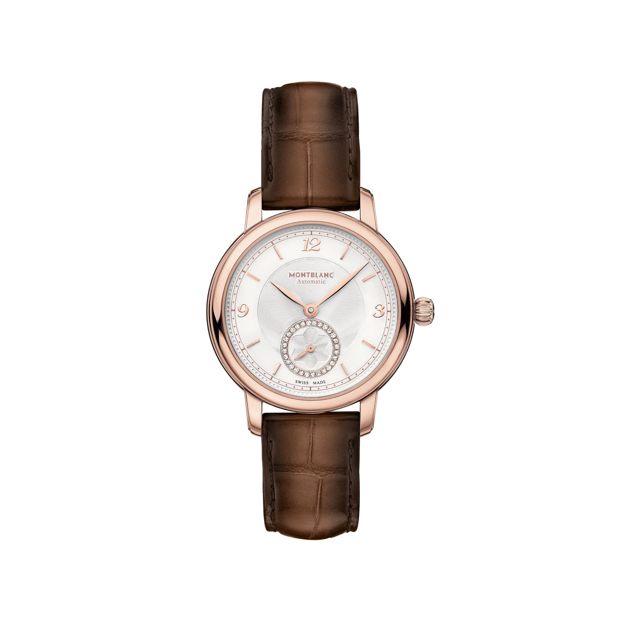 Montre Star Legacy Small Second 32 mm à diamants et or de second choix - Marron