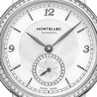 Montre Star Legacy Small Second 32 mm à diamants - Argent & Blanc