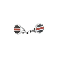 Boutons de manchette ronds Urban Spirit Racing - Argent
