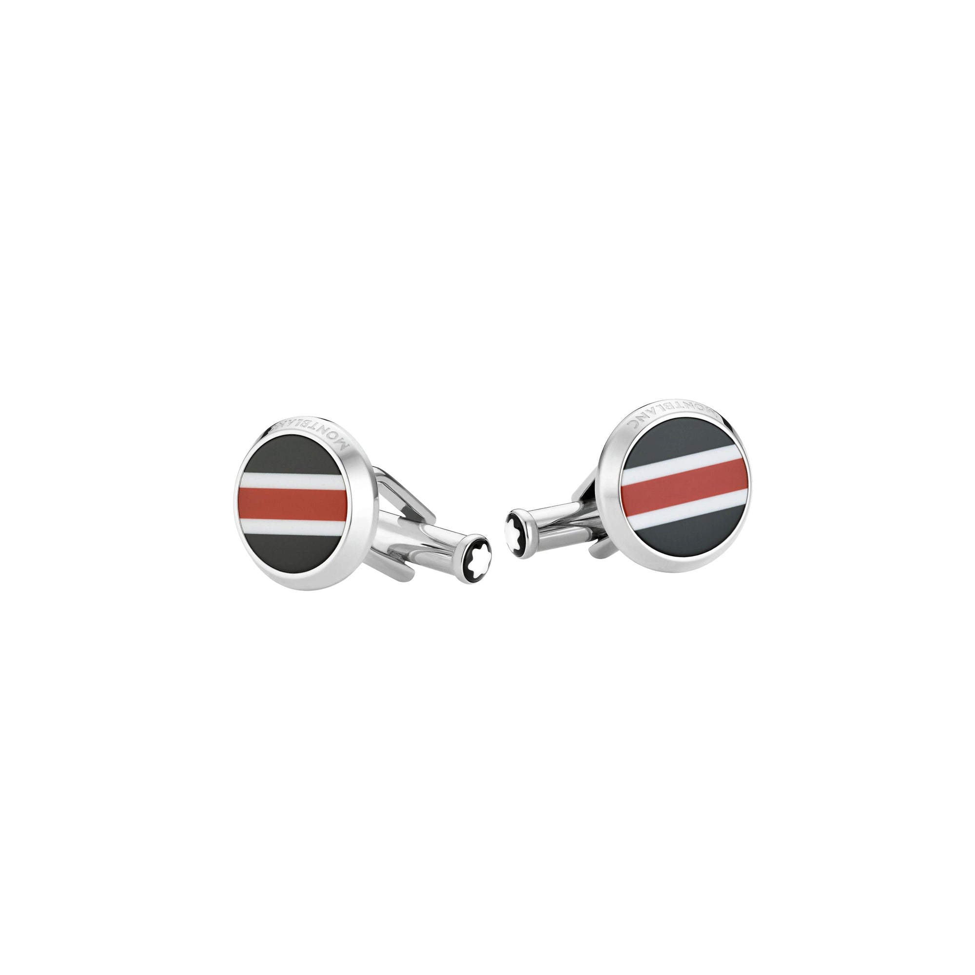 Boutons de manchette ronds Urban Spirit Racing - Argent