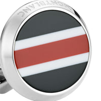 Boutons de manchette ronds Urban Spirit Racing - Argent