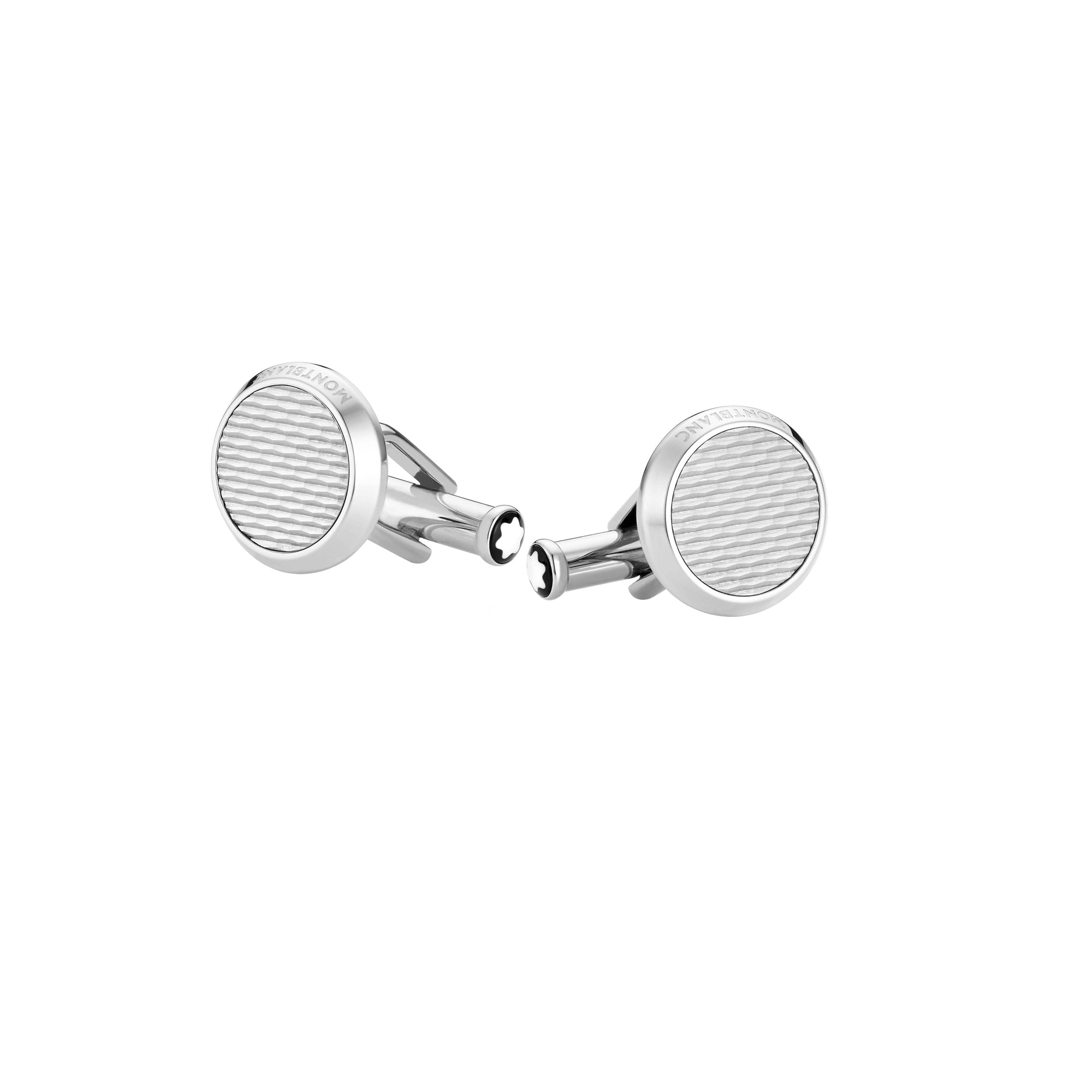 Boutons de manchette ronds Meisterstück - Blanc