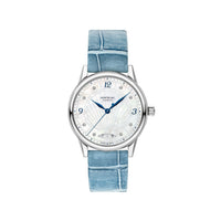 Montre Automatic Bohème Date 34 mm à diamants et alligator de second choix - Noir & Or Rose