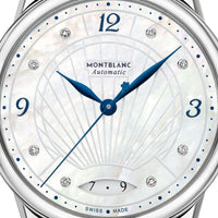 Montre Automatic Bohème Date 34 mm à diamants et alligator - Noir & Or Rose
