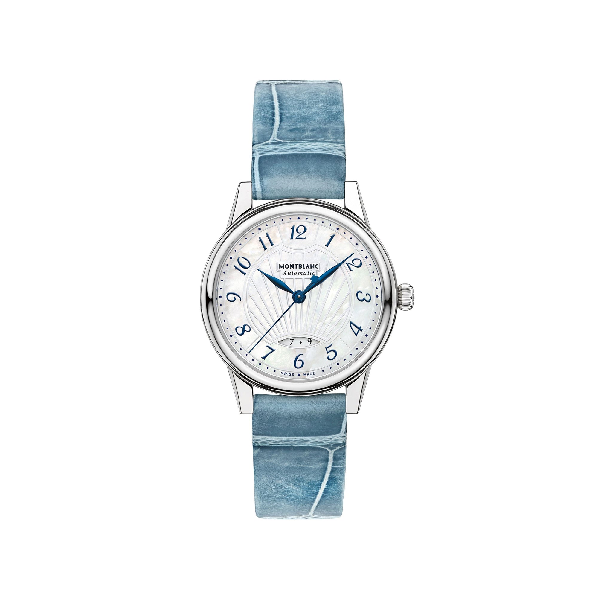 Montre Automatic Bohème Date 30 mm en alligator de second choix - Noir & Or Rose