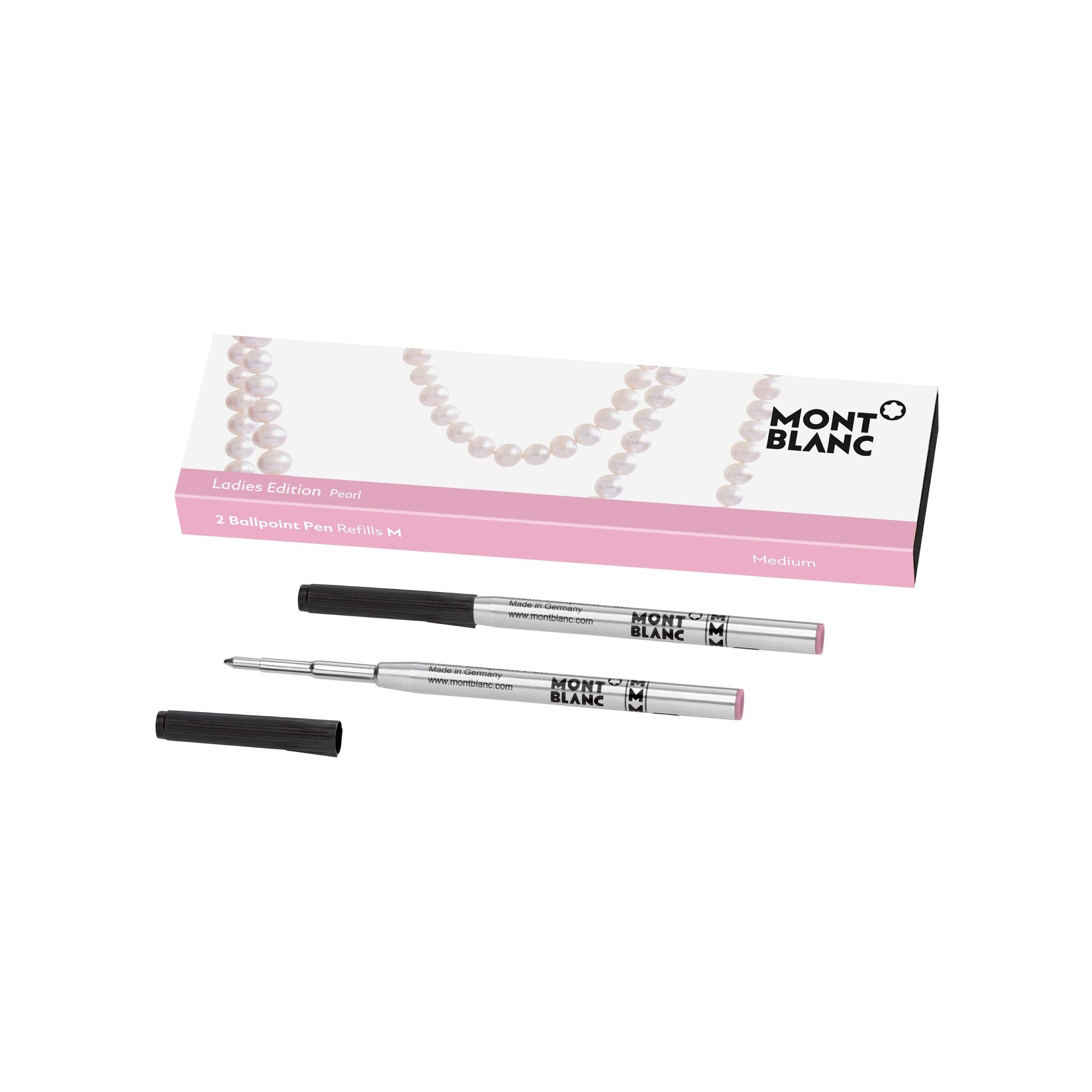 2 recharges de stylo bille (M) Ladies Edition - Rose
