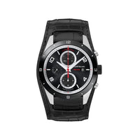 Montre Automatic TimeWalker Chronograph Bund 43 mm en alligator - Noir