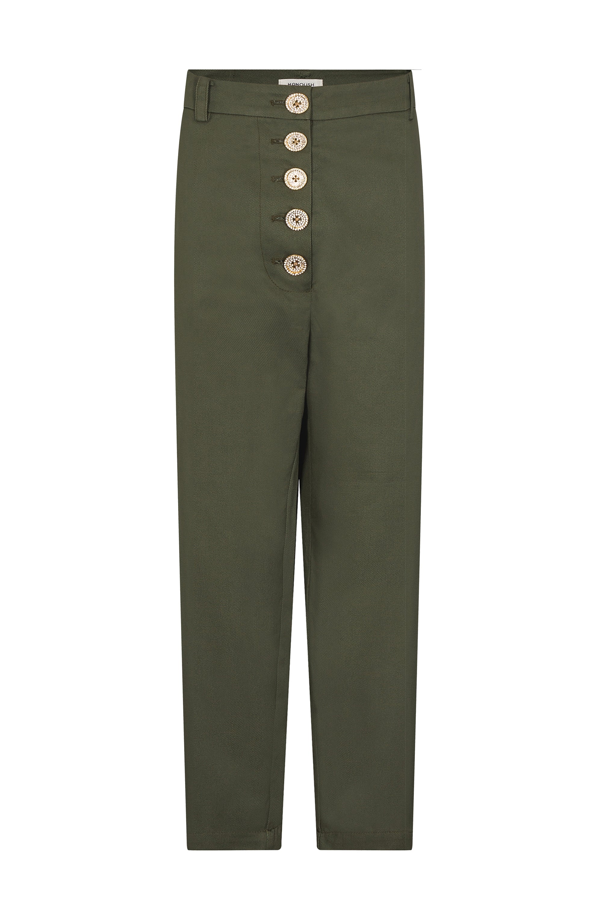 Pantalon taille haute Élégance - Vert