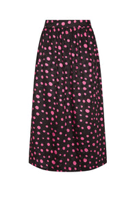Jupe taille haute Fancy Dots - Rose