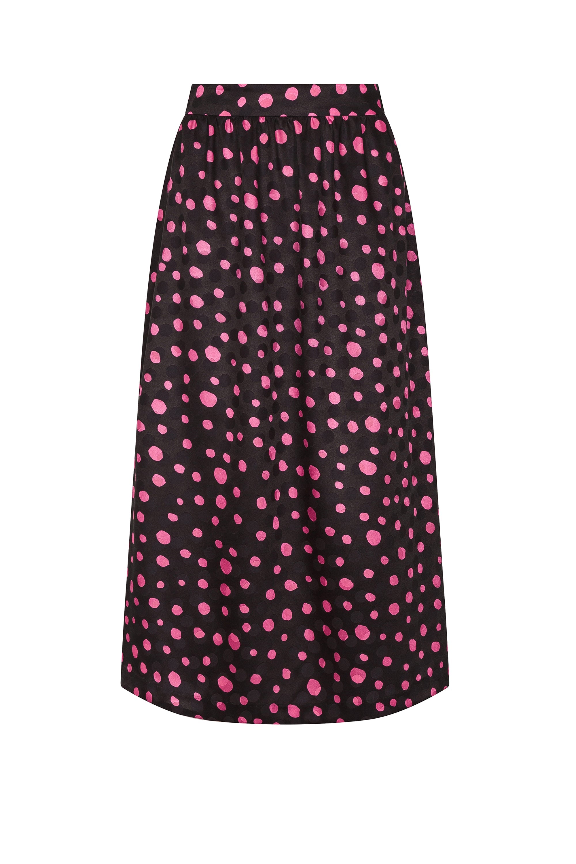 Jupe taille haute Fancy Dots - Rose