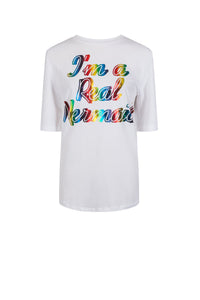 T-shirt Mermaid - Blanc