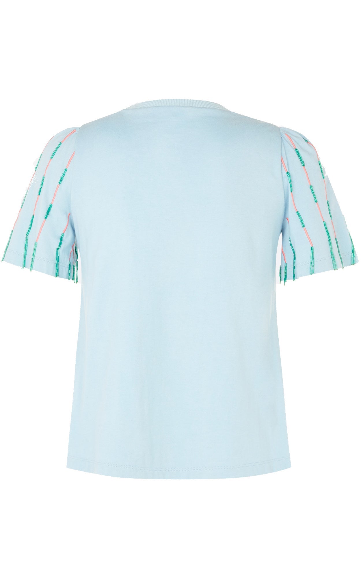 T-shirt perlé - Bleu