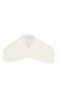 Col en laine autrichienne et taffeta matelassés - Ivory almond