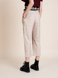 Pantalon Tartan en laine - Camel