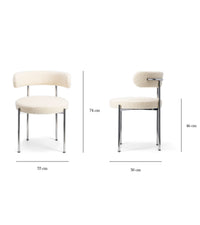Chaise Libera - Blanc et Gris