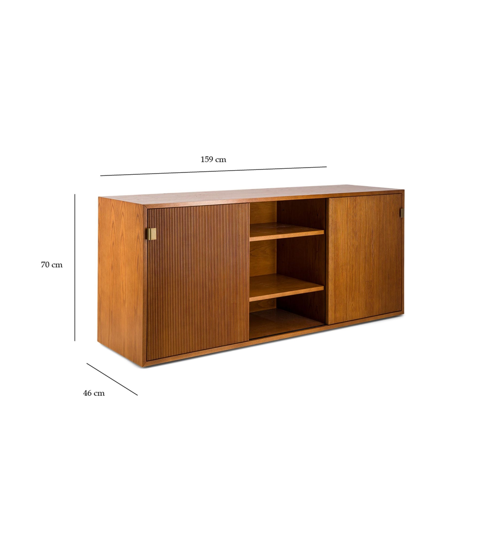 Grand buffet Sorella en bois - Noir