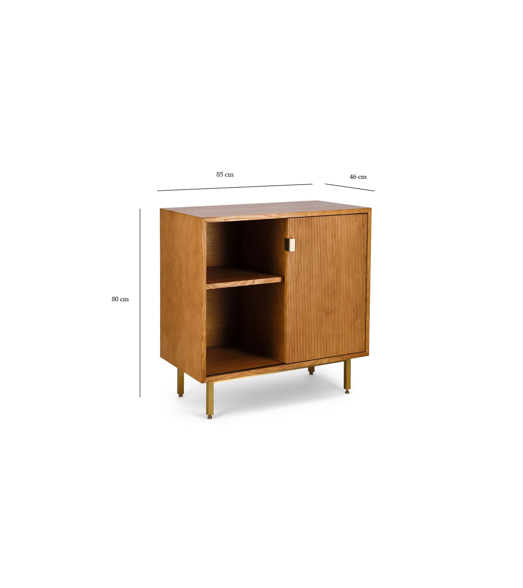Buffet Sorella en bois - Iroko et Noir
