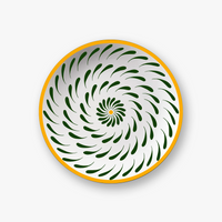 Vert & Jaune Assiettes - Vert & Jaune