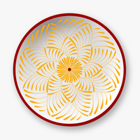 Jaune & Rouge Assiettes - Jaune & Rouge
