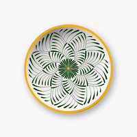 Jaune & Vert Assiettes - Jaune & Vert
