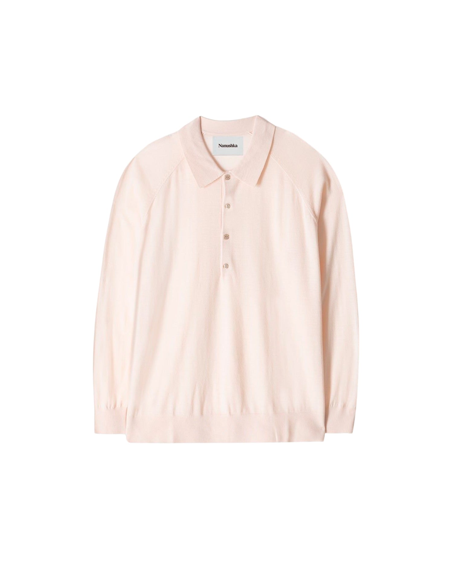 Polo Plato en laine mérinos - Creme