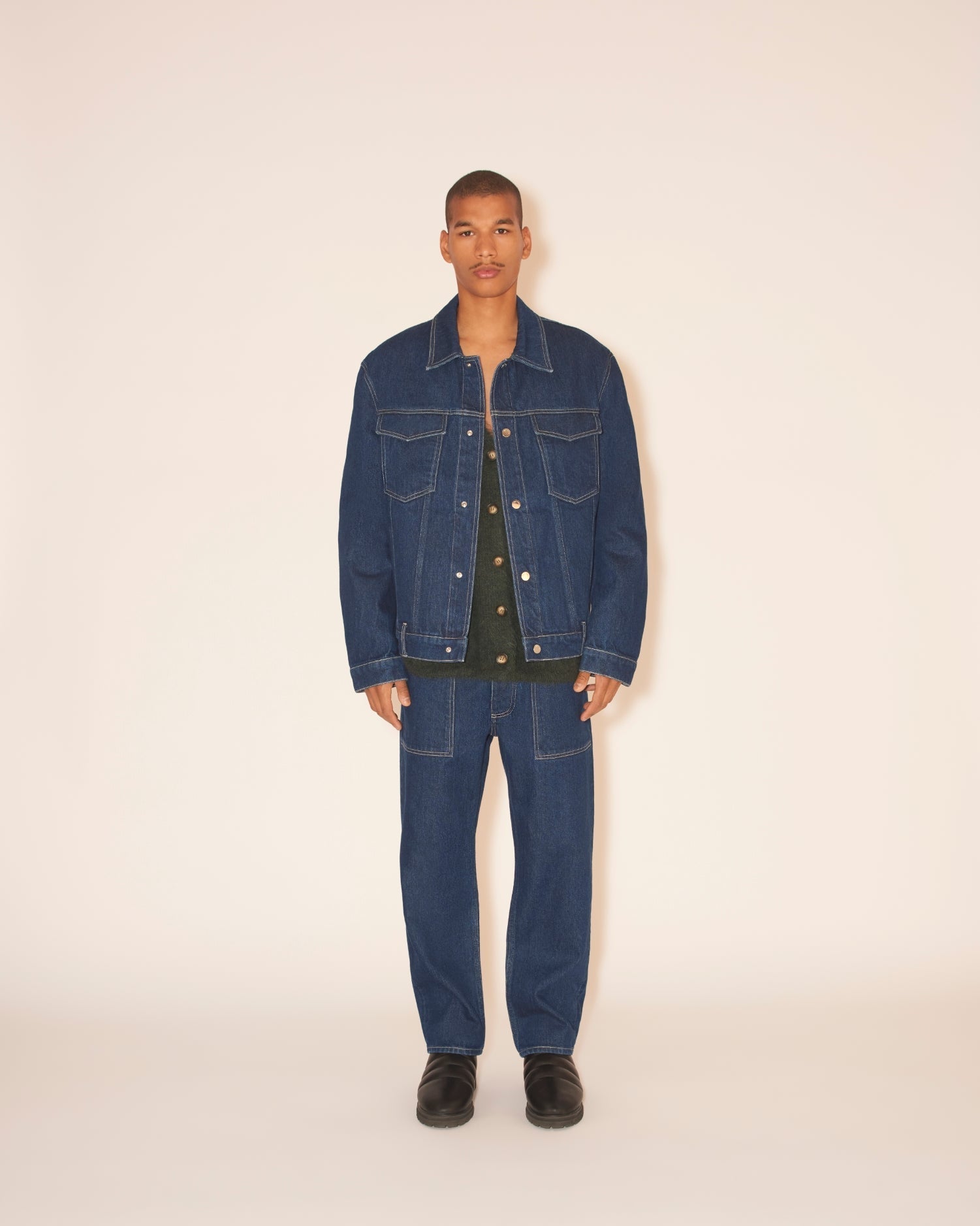 Veste Boyce à poches plaquées - Blue Monogram Large
