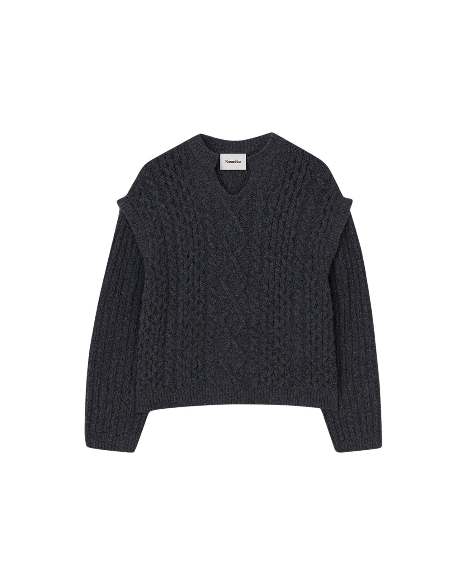 Pull Celso en laine - Charcoal