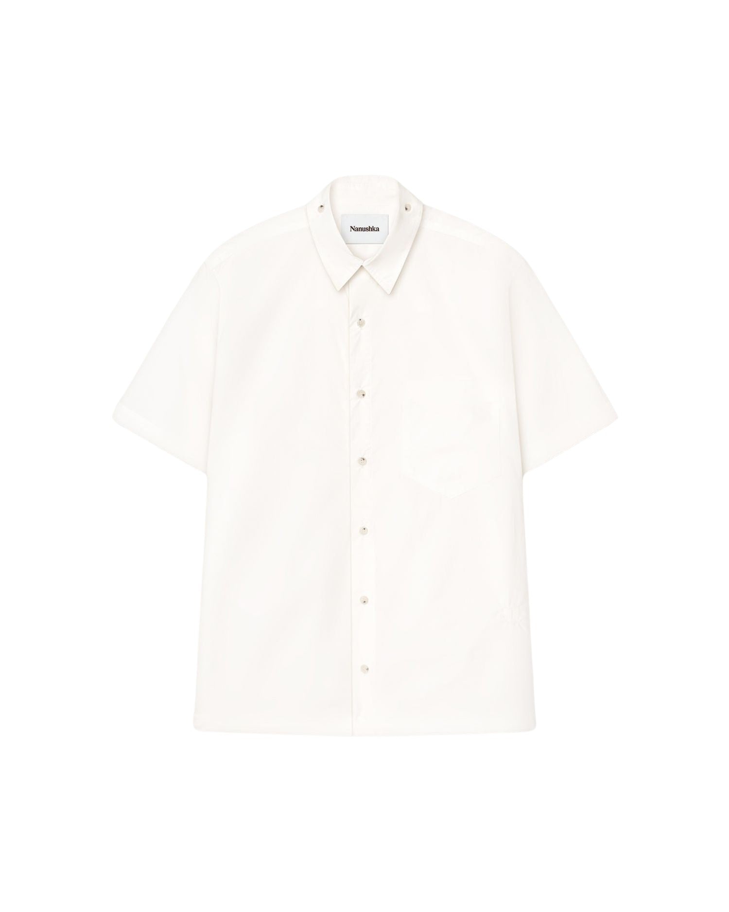 Chemise Adam à manches courtes - White