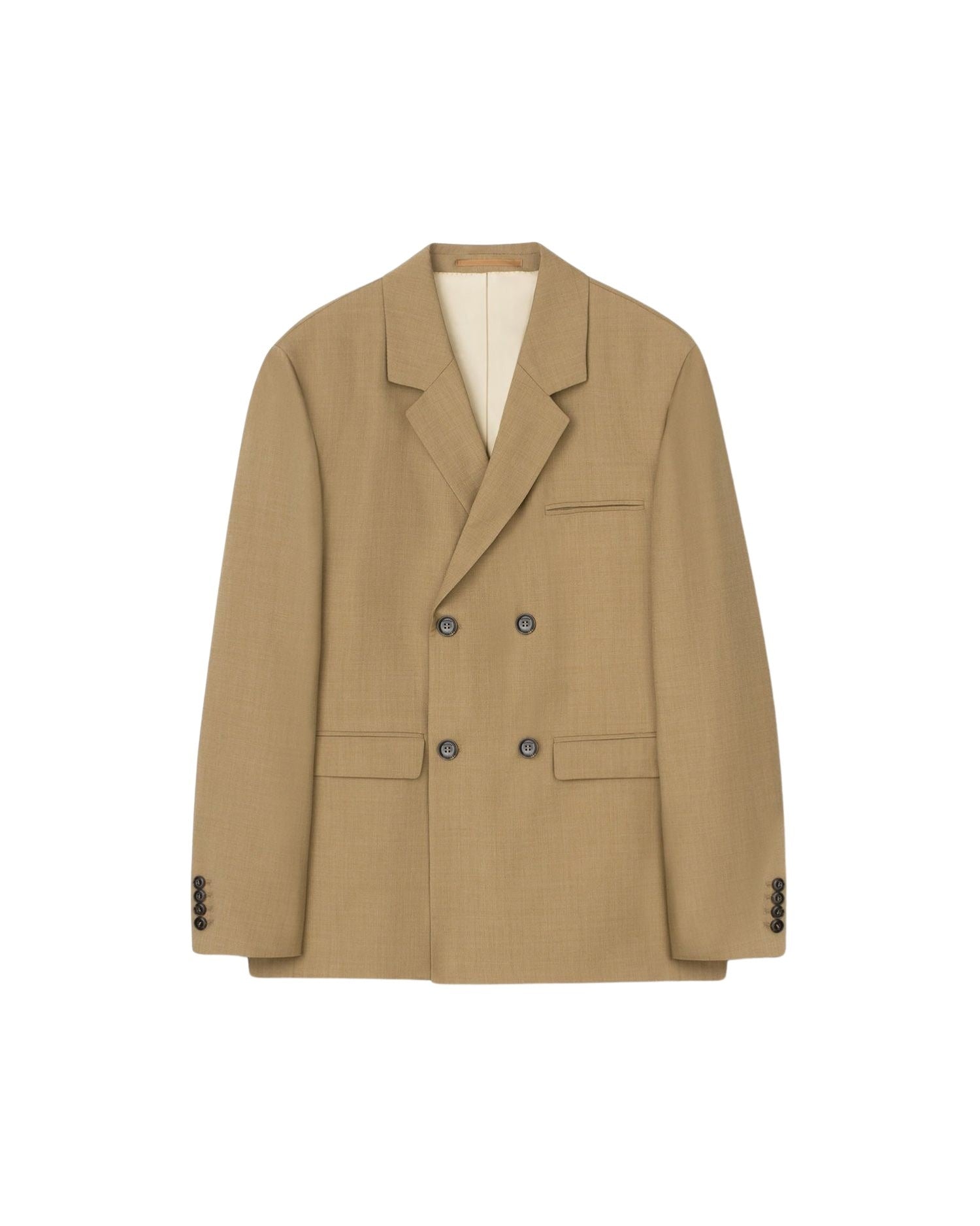 Veste blazer Renan à double boutonnage - Taupe Mix