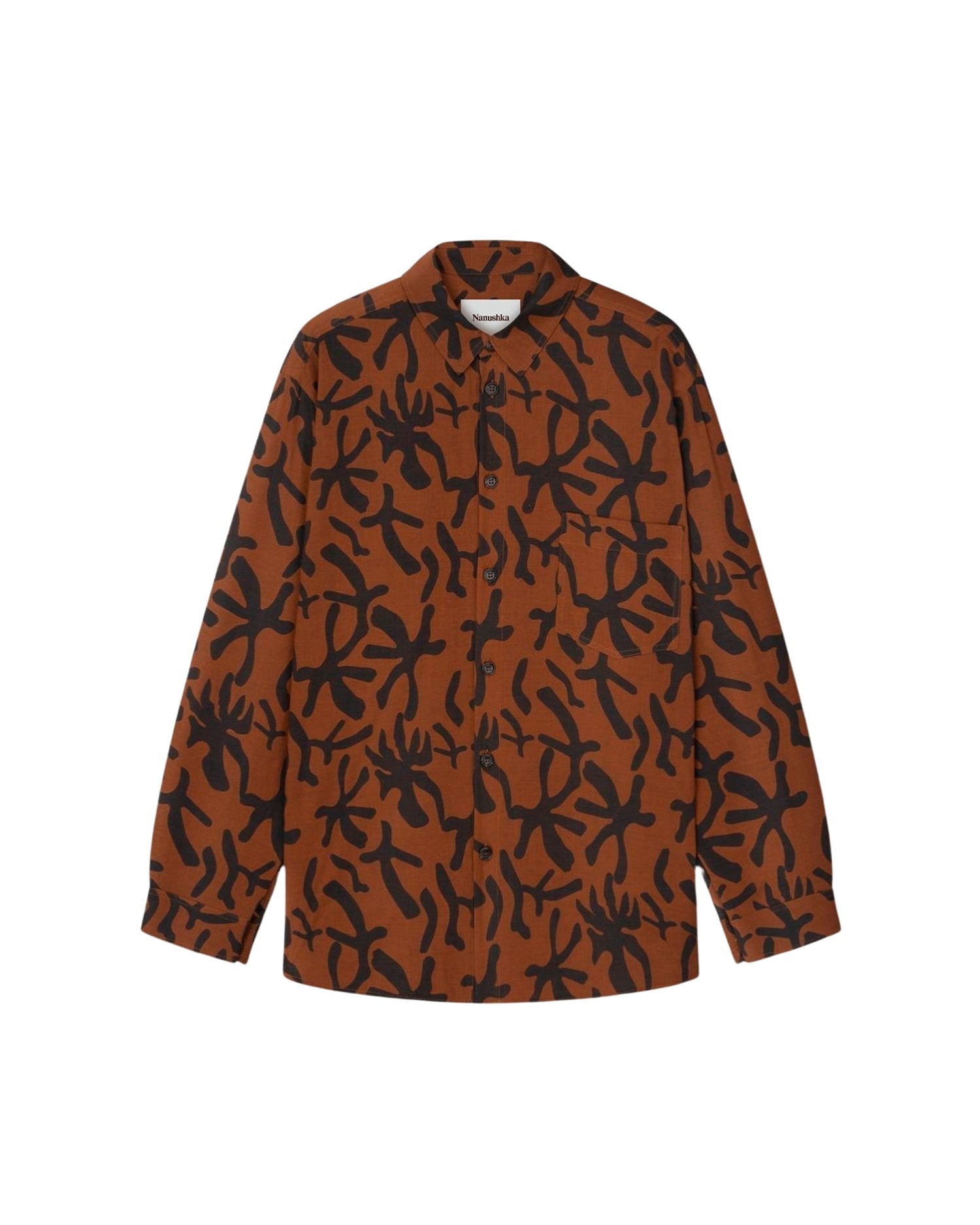 Chemise Jilco à imprimé contrasté - Reef Brown
