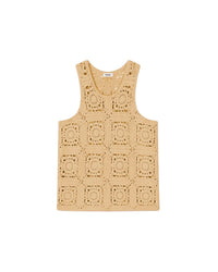 Gilet Laco crocheté - Beige