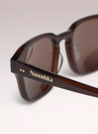 Lunettes de soleil Aiza carrées - Brown